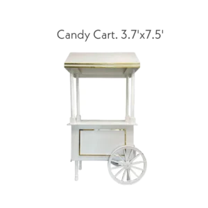 White Candy Cart 3.7'x7.5'