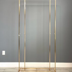 Gold Metal square arch 4’x7’