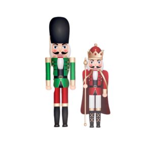 Set Nutcrackers - Christmas props (2 pieces)