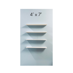 Shelves wall 4’x7’