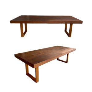 8ft wooden table/ max capacity 12 people / dessert table