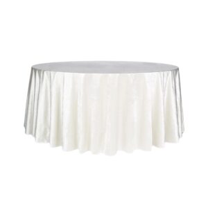 Round velvet tablecloth 120”