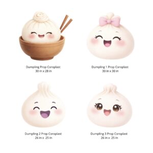 #P001 Set Dumpling props ( 4 pieces )