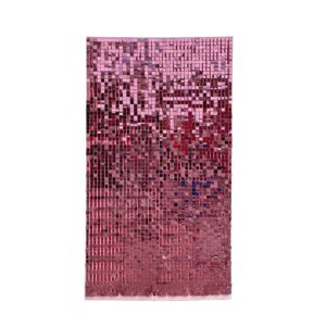 Shimmer/ Sequin wall light pink 4’x7’