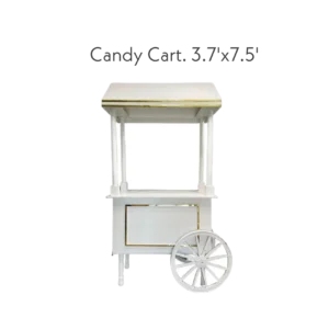 White Candy Cart 3.7'x7.5'