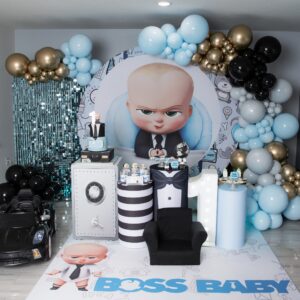 Boss baby Backdrop + circular base